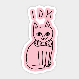 IDK - Cat Love Sticker